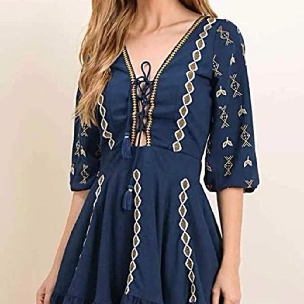 Dress Forum Navy Skater Dress